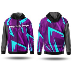 Sweat à capuche d'hiver personnalisé en coton 100% écologique pour hommes et femmes, avec impression numérique, design 3D et graphismes personnalisés - Product Image 1