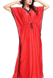 Hot sale Kaftan Moroccan kaftan Dress Batwing Wide Sleeve VNeck Polyester Regular Fit Casual Evening Party <b>Flared</b> Sleep Wear - Product Image 6