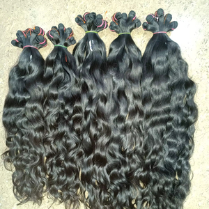 Grade 6A Remy Virgin Indian Hair Extensions 8-30 Inches Jerry Curl Soft Shiny Machine Double Weft All Colors Suitable Made India - Product Image 4