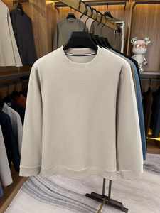 T-shirt thermique en coton gaufré à manches longues pour homme |   Vêtements d'hiver doux et respirants |   Logo personnalisé en gros pour OEM - Product Image 5