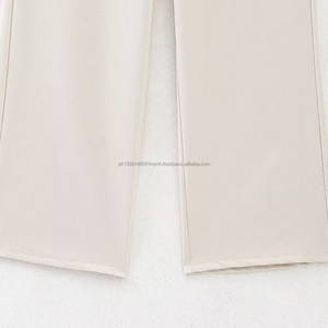 กางเกงวินเทจเอวสูงระบายอากาศด้านหลังมีซิปด้านหลังแฟชั่นใหม่ฤดูใบไม้ผลิ2023 - Product Image 4