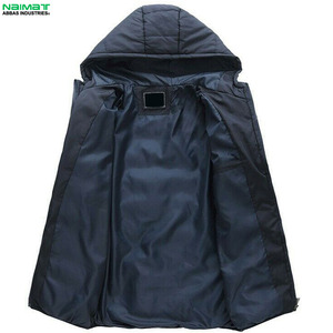 Veste matelassée coupe-vent de haute qualité pour homme, avec poignets élastiques, rembourrage en duvet doux, capuche, protection contre le froid, parka d'hiver - Product Image 5