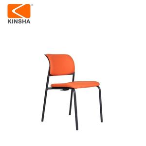 Chaise de bureau moderne KINSHA, multifonctionnelle, assise en tissu, pieds en métal, empilable, dossier solide, mobilier commercial pour immeuble de bureaux - Product Image 4