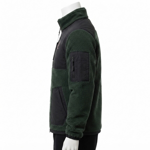Veste en polaire thermique, tissu isolant chaud, construction douce au toucher, fermeture éclair intégrale, vêtements d'extérieur confortables pour l'hiver, OEM - Product Image 3