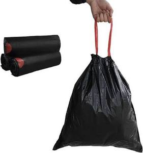 TIEN DUC PLASTIC OEM Custom HDPE Biodegradable Compostable Bottom Gusset <b>Sanitary</b> Disposal Drawstring Heat Seal Garbage <b>Bag</b> Roll - Product Image 5