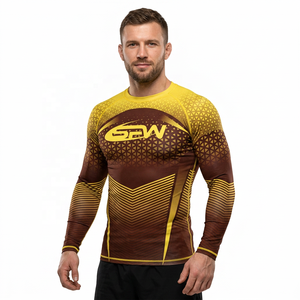 Unisex Athletic Base Layer Rash Guard Moisture Wicking Compression Wear Lightweight Breathable Spandex/Polyester for All Season - Product Image 1