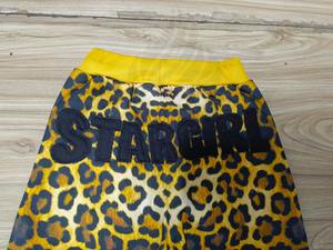 Custom Wide Leg Pants For Women Autumn/Spring Terry Cotton Casual Loose <b>Leopard</b> Sublimation Design Jogger Trousers Pants - Product Image 6