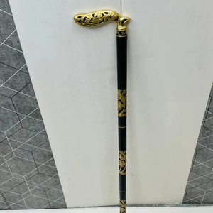 OLD WORLD TREASURE HANDICRAFTS Canne de marche victorienne en bois de rose noir poli avec poignée en laiton, pliable en 3 sections, 37 pouces (environ) - Product Image 6