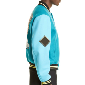 Custom Logo Varsity <b>Jacket</b> With Chenille Patches Wholesale Embroidered <b>Baseball</b> <b>Jacket</b> <b>For</b> <b>Men</b> And Women - Product Image 2