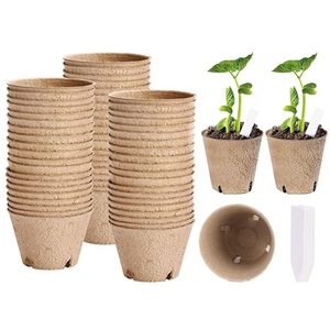 Nuevas Macetas Redondas Elegantes con Drenaje Preciso, Macetas de Pulpa Moldeada para Plántulas, Macetas para Semillas que se Pueden Plantar Directamente en la Tierra, Macetas de Cero Estrés - Product Image 5