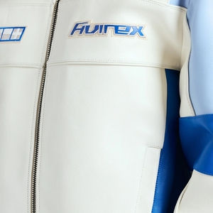 Blouson de course en cuir Off-Shore, Édition Luxe Elite Motorsport, Fabrication en grande série, Conception en cuir français, Vente en gros - Product Image 5