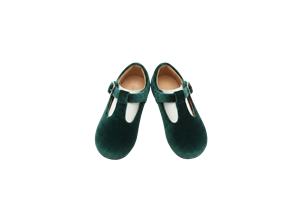 Zapatos Planos de Terciopelo para Niñas, Estilo Mary Jane, Color Sólido, con Hebilla y Correa, Casuales, con Soporte de Arco, Suela Antideslizante, Forro Ligero de Algodón - Product Image 2