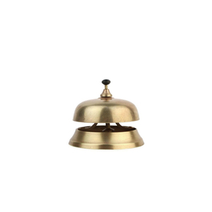 Cloche de table décorative nautique en laiton, cloche de service manuelle classique pour la réception, le conciergerie et l'hôtellerie - Product Image 1
