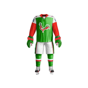 Ensemble de maillots de hockey sur glace athlétique en tissu maille polyester durable, kit d'équipe sportive haute performance, équipement d'entraînement et uniforme sportif - Product Image 2