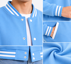 Premium <b>Canvas</b> Athletic Inspired Varsity Jacket Built for Modern Streetwear Soft comfort Breathable Eco-friendly Reliable - Product Image 6