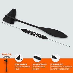 Juego de 3 Diapasones Sensoriales de Aluminio C 128Hz y 512Hz con Martillo de Reflejos de Percusión Taylor, de Calidad Superior para Neurología - Product Image 4