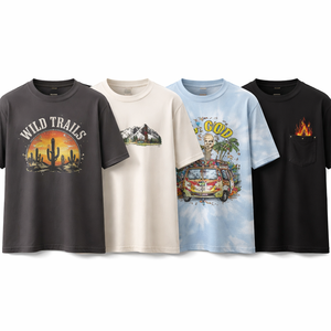 Camisetas de Algodón Grueso Personalizadas al por Mayor para Hombre - Directo del Fabricante OEM - Product Image 1