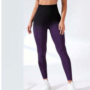 Custom Quick Dry Breathable Running <b>Women</b> Yoga Fitness <b>Leggings</b> High Waist Fashion Seamless Yoga <b>Leggings</b> - Product Image 4