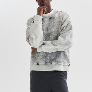 Sudadera con Efecto Ácido de Moda para Hombre, Color Personalizable, Nuevo Estilo, Sudadera con Efecto Ácido en Oferta - Product Image 3