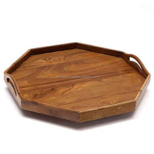 Bandeja de servicio de madera de laca Premium, tamaño y forma personalizados, vajilla de lujo moderna para el hogar, Hotel, fiesta y comedor - Product Image 6