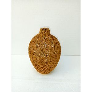Handcrafted Modern Woven Metal <b>Wire</b> <b>Flower</b> Vase Decorative Abstract Mesh Iron <b>Flower</b> Pot for Luxury Home Hotel Wedding Decor - Product Image 1
