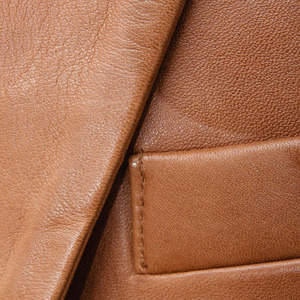 Veste en cuir véritable de haute qualité pour homme, style classique, pour la mode de rue hivernale, usage décontracté, avec logo sur le devant, design imperméable - Product Image 4