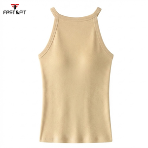 Best Manufacturer Cheap Price High Quality Plus Size Casual Customization Quick Dry Breathable Women Knitted Tank <b>Top</b> - Product Image 5