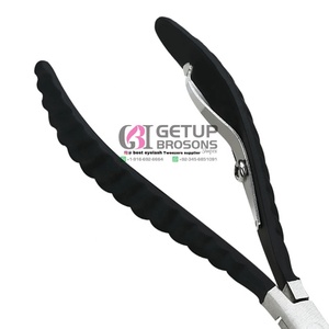 High Quality Black Powder coating And silver style cuticle Nail Nippers Stainless Steel with colors/Logo - Product Image 5