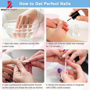 Ciseaux de beauté modernes à revêtement blanc mat, à pointe de précision, pour la coupe des cuticules, pour les kits de maquillage et de toilettage professionnels - Product Image 6