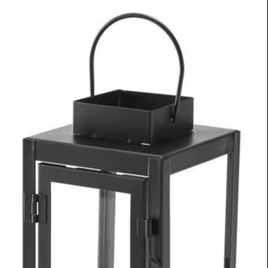 New Trending 2026 Metal & Glass Candle <b>Lantern</b> for Home Decor With Matt <b>Black</b> Finished Candle Holder For Wedding Customized - Product Image 1