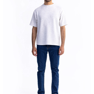 Camiseta de Algodón Personalizada para Hombre con Hombros Caídos, Moda Urbana Premium, Fabricante de Ropa OEM ODM, Proveedor Mayorista - Product Image 1