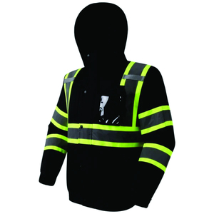 Veste de travail de sécurité, gilet réfléchissant haute visibilité pour la construction, l'entretien routier, le travail industriel et les travaux en extérieur - Product Image 1