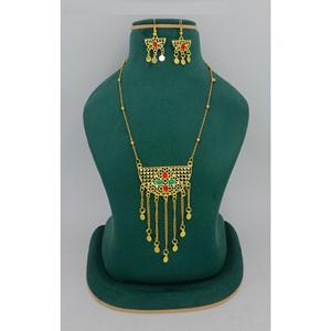 Martasha-Ensemble de bijoux en plaqué or des Émirats arabes unis, collier et boucles d'oreilles de style ethnique arabe spécial Ramadan pour Dubaï - Product Image 2