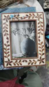 bone inly photo <b>frames</b> hand made photo <b>frames</b> <b>black</b> and white pattern photo <b>frames</b> photo album accessories - Product Image 3