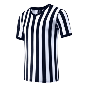 Camiseta de Árbitro con Diseños Nuevos, Camiseta Deportiva de Fútbol y Baloncesto para Hombre, 100% Algodón, Tejido de Punto, Corte Ajustado, Manga Corta, Estilo Hip Hop - Product Image 6