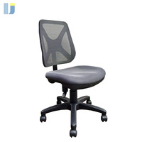 Silla de Oficina Ergonómica Moderna de Malla Pequeña para Call Center, Asiento de Espuma PU, Mecanismo de Elevación a Gas, Altura Ajustable, Ruedas Resistentes de Acero