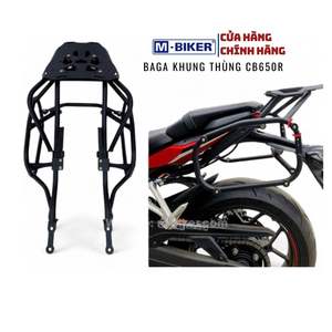 Porte-bagages arrière M Biker Honda CB650R, accessoires de moto pour le transport de marchandises et de bagages à l'arrière - Product Image 2