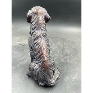 Statue de chien en bronze à poser au sol, sculpture de chien en fonte faite à la main pour la décoration, articles pour la maison et le jardin - Product Image 6