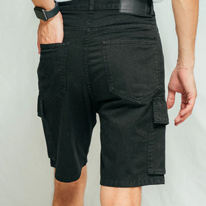 Custom Summer Streetwear Vintage Short Half <b>Pants</b> Loose Work Shorts Fashion Men's Shorts Baggy Denim Jean Shorts Men - Product Image 4