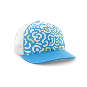 Gorra Trucker Personalizada al por Mayor con Diseño Abstracto, Sublimada, Transpirable, de Secado Rápido, Antibacteriana, Anti-UV, Unisex, de Poliéster - Product Image 2