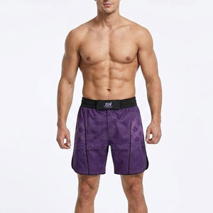 Men MMA <b>Shorts</b> Flexible Lightweight Quick Dry Comfortable Training Fight <b>Shorts</b> for <b>Grappling</b> Gym Workouts - Product Image 3
