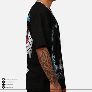 เสื้อยืดพิมพ์ลายตามสั่งขายส่ง คุณภาพสูง พิมพ์โลโก้ด้วยระบบดิจิทัล ผ้าฝ้ายเจอร์ซีย์ 100% ทรงโอเวอร์ไซส์ แขนสั้น ระบายอากาศได้ดี แฟชั่น - Product Image 5