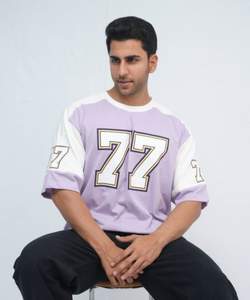 Camiseta de Verano para Hombre, Estilo Deportivo, Oversize, Manga Corta, Algodón, Estampado de Números, Proveedor Mayorista OEM ODM - Product Image 3