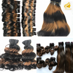 2024 para Genius Weft Light Color 100% Extensiones de cabello humano Remy NUEVO producto Originario de Vietnam - Product Image 2