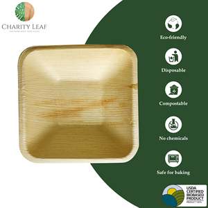 Ciotola Monouso Quadrata in Foglia di Palma Naturale da 6 Pollici - Product Image 5