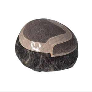 Perruque pour homme la plus vendue, en cheveux Remy, avec dentelle frontale mono et dentelle HD transparente, Toupee Taz Hair Bangladesh, perruques en cheveux humains de haute qualité - Product Image 4