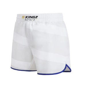 5 KINGZ SPORTS กางเกงขาสั้น MMA สีขาว ระบายความชื้นได้ดี แห้งเร็ว ชุดกีฬาสำหรับผู้ใหญ่แบบไม่จำกัดเพศ - Product Image 3