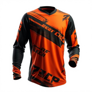 Maillot de motocross personnalisé avec logo imprimé pour la pratique du sport, fournisseur direct d'usine, maillot de motocross unisexe pour jeunes - Product Image 2