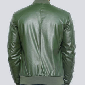 แจ็คเก็ตหนังผู้ชายสีพื้น ดีไซน์ล่าสุดปี 2026 สไตล์สตรีทแวร์ แฟชั่นใหม่ กันลม แจ็คเก็ตหนังฤดูหนาวสำหรับผู้ชาย - Product Image 3