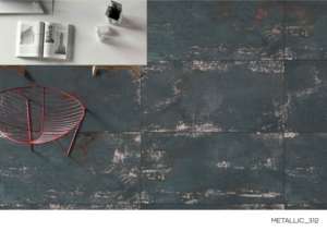 Carreaux de porcelaine aspect design, finition métallique, 60x120cm, 600x1200mm, format 24x48, pour une utilisation élégante sur les murs et sols intérieurs. - Product Image 4